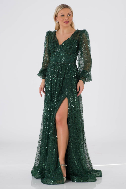 Arezzo Emerald Evening Dress