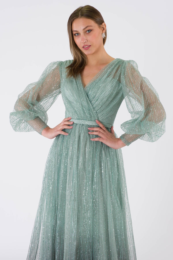 Aria Mint Evening Dress