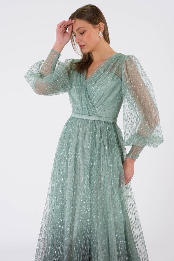 Aria Mint Evening Dress