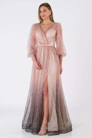 Aria Powder Evening Dress