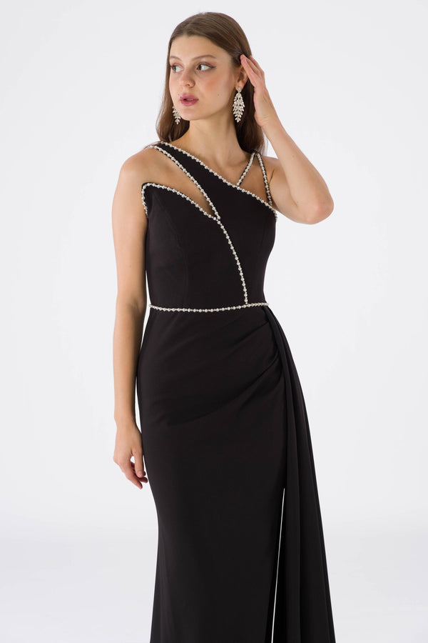 Arya Black Evening Dress