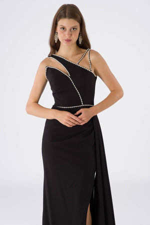 Arya Black Evening Dress