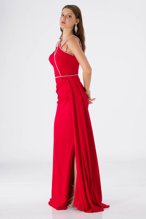 Arya Red Evening Dress