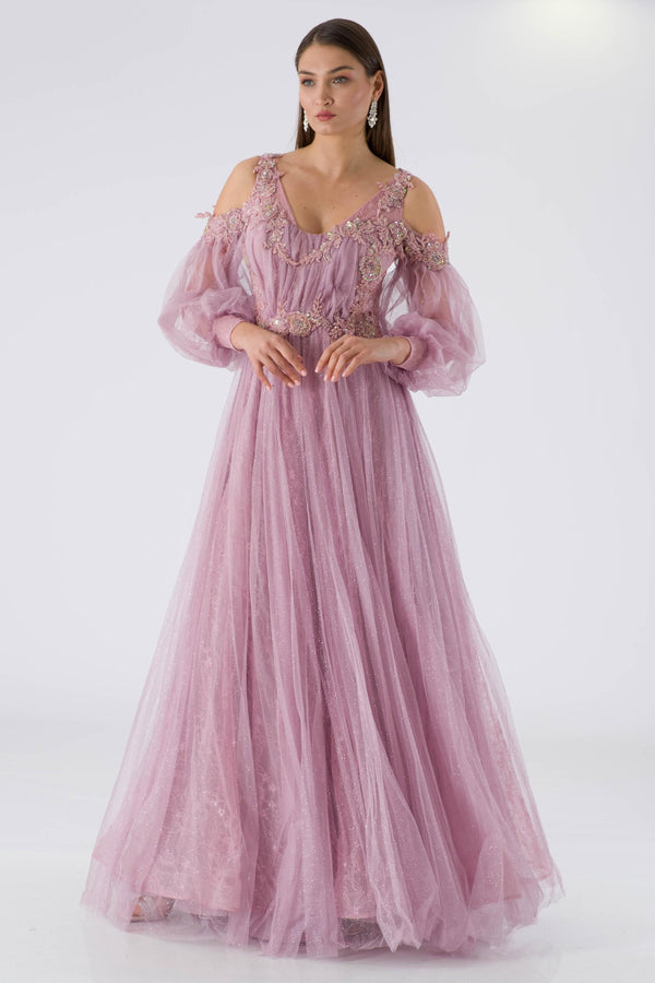 Supply lavender evening dress dress