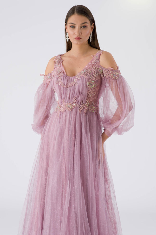 Supply lavender evening dress dress