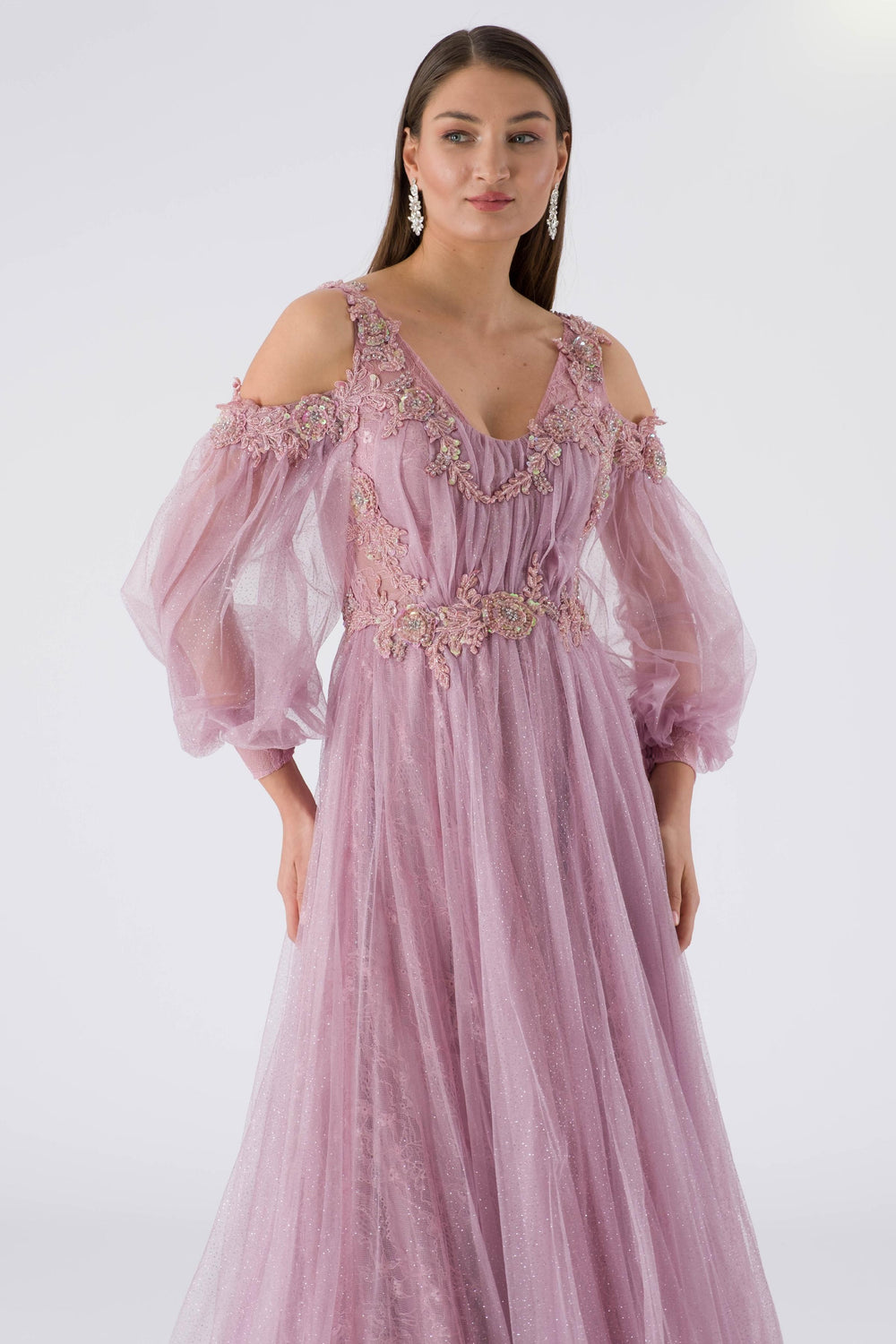 Supply lavender evening dress dress