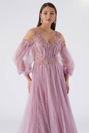 Supply lavender evening dress dress