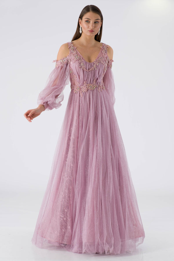 Supply lavender evening dress dress