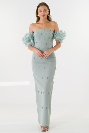 Astella Mint Evening Dress