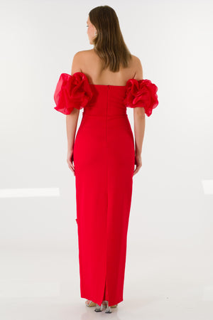 Astella Red Evening Dress