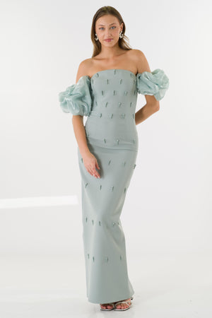 Astella Mint Evening Dress