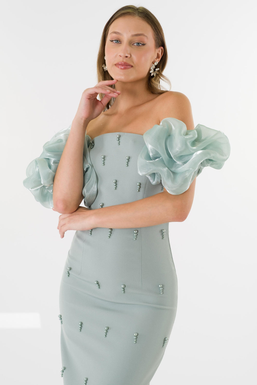 Astella Mint Evening Dress