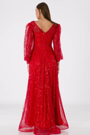 Artzzo Red Evening Dress