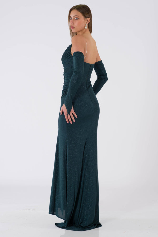 Badajoz Emerald Evening Dress