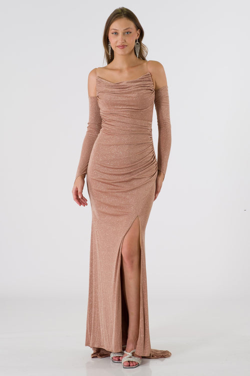 Badajoz mink evening dress dress