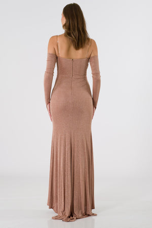 Badajoz mink evening dress dress