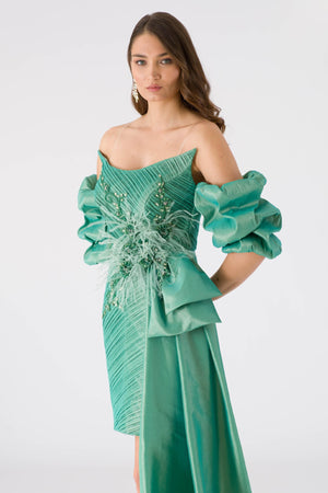 Belacu Mint Evening Dress