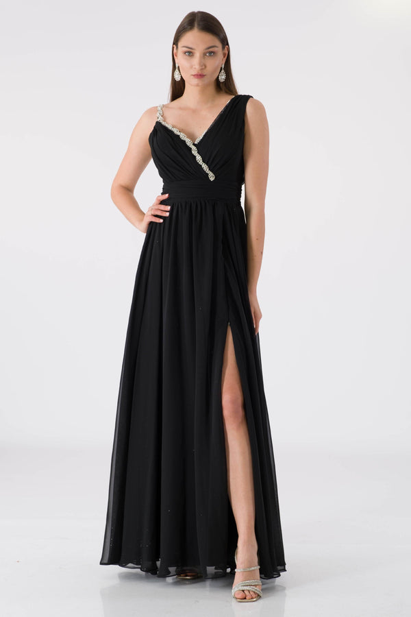 Berre Black Evening Dress