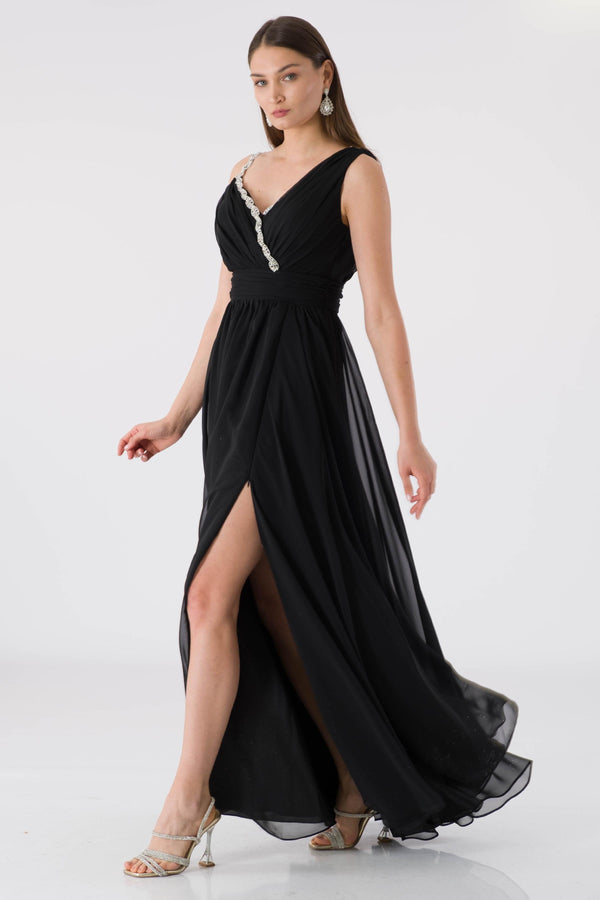 Berre Black Evening Dress