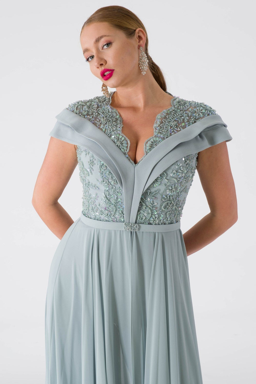 Beyl Mint Evening Dress