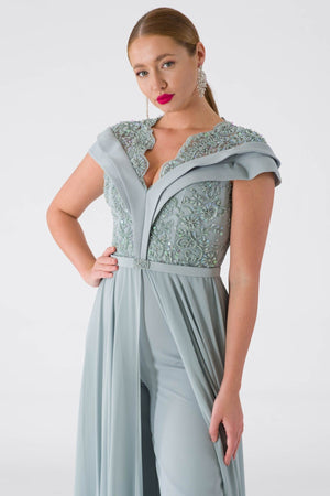 Beyl Mint Evening Dress