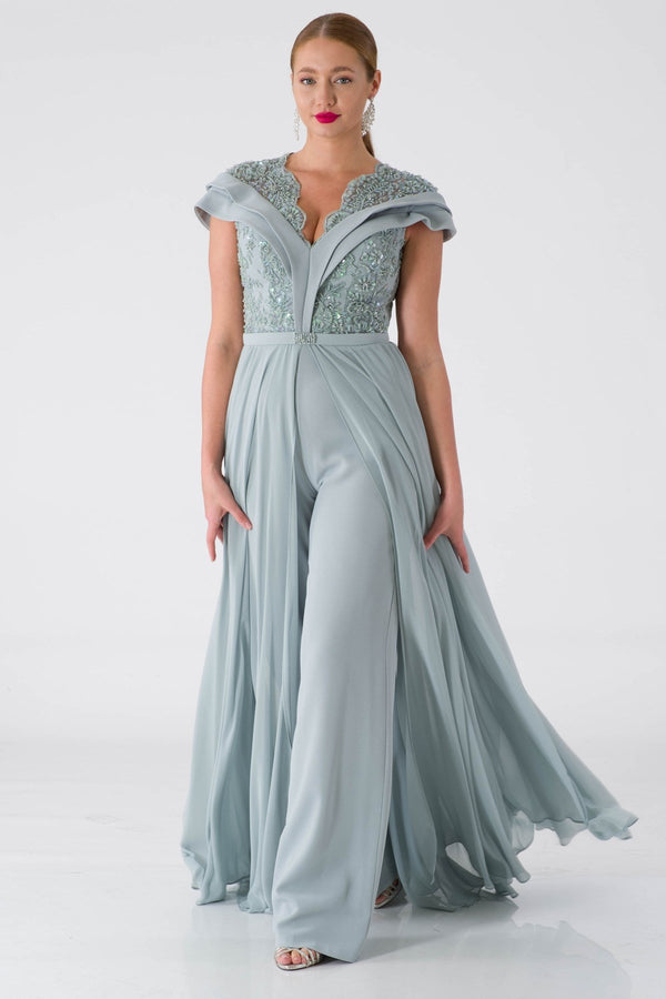 Beyl Mint Evening Dress