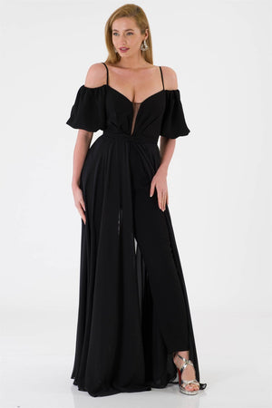 Brill black evening dress dress