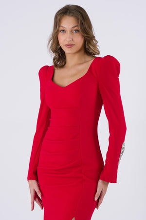 Burgos Red Evening Dress