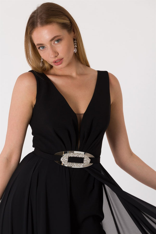 Buse black evening dress dress