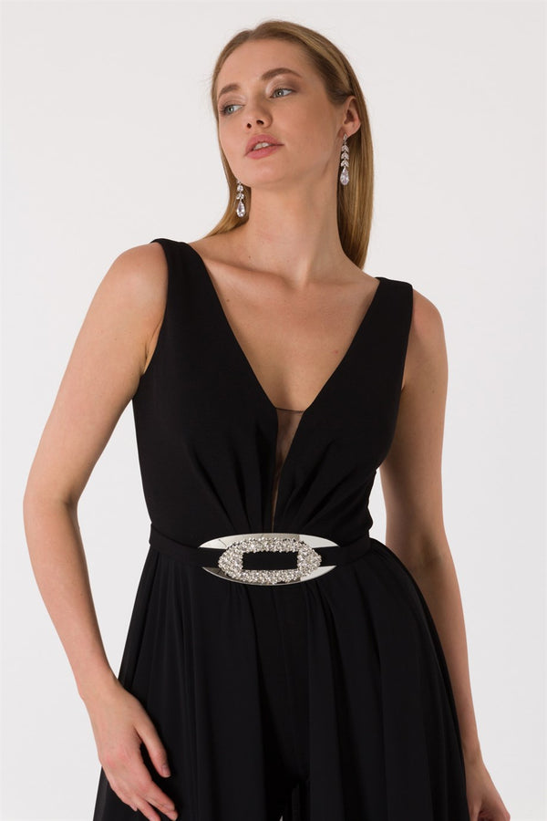 Buse black evening dress dress