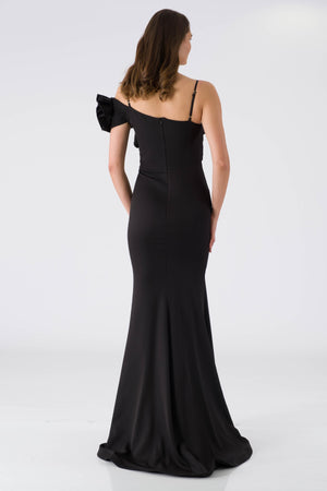 Carla black evening dress dress