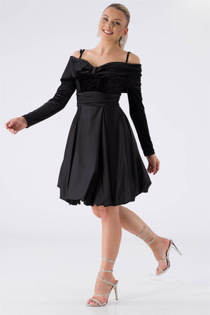 Chea black evening dress dress