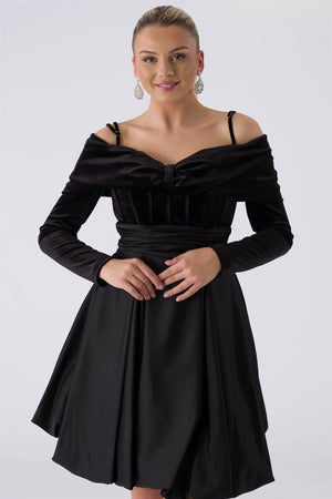 Chea black evening dress dress