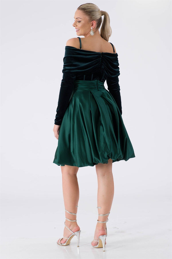 Chea Emerald Evening Dress