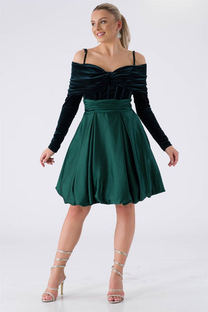 Chea Emerald Evening Dress