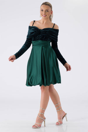 Chea Emerald Evening Dress