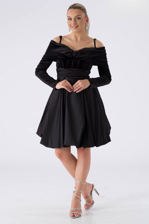 Chea black evening dress dress