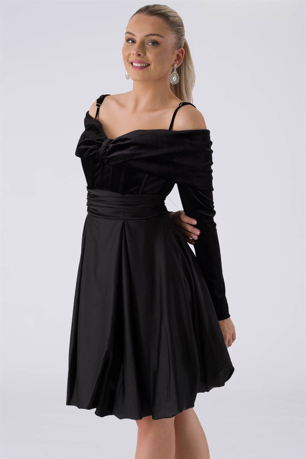 Chea black evening dress dress