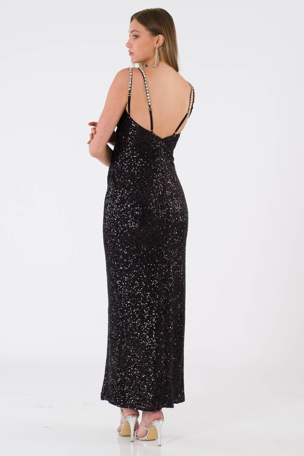 Clemente Black Evening Dress