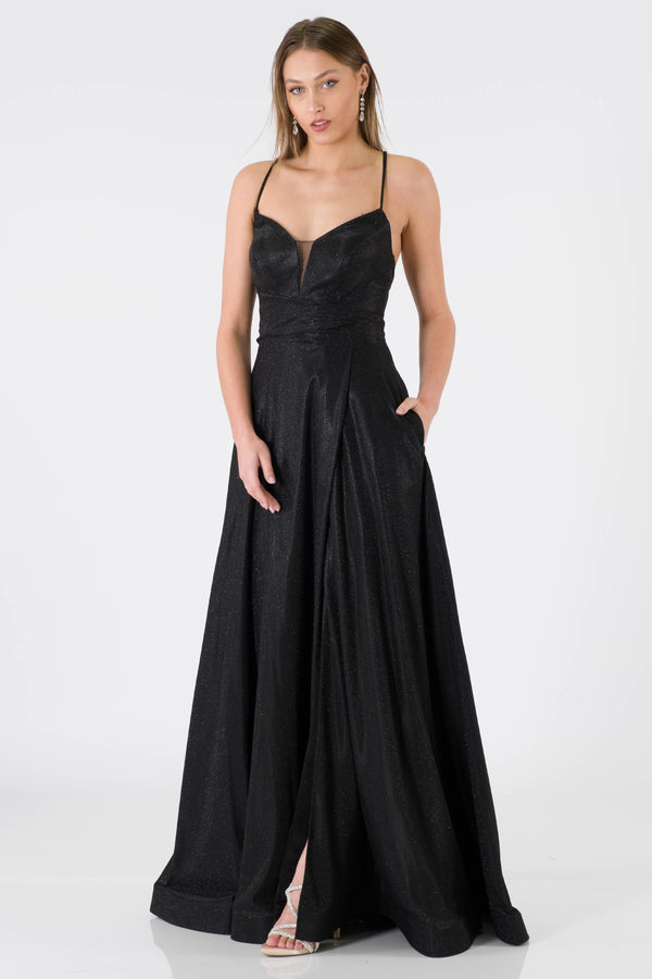 Colmar Black Evening Dress