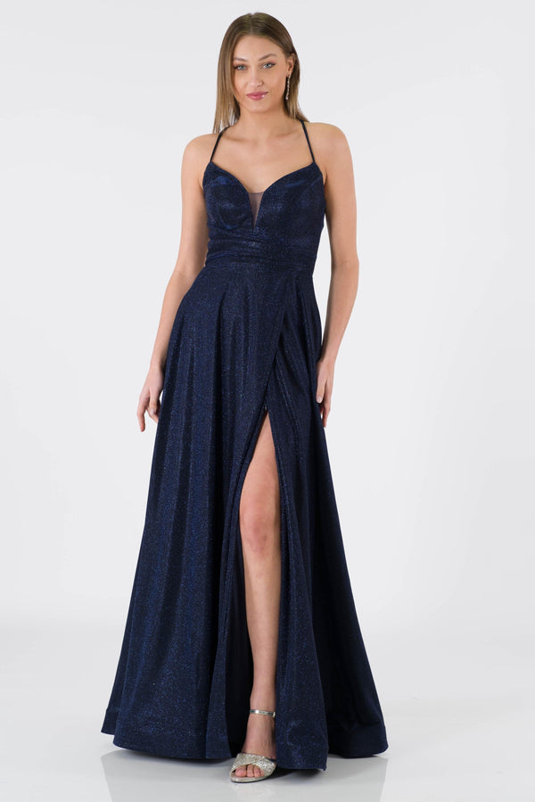 Colmar Navy Blue Evening Dress