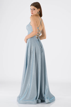 Colmar Ice Blue Evening Dress