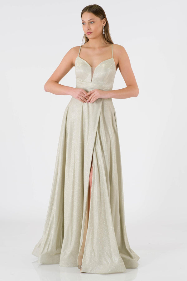 Colmar Gold evening dress dress