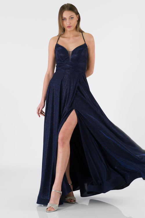 Colmar Navy Blue Evening Dress