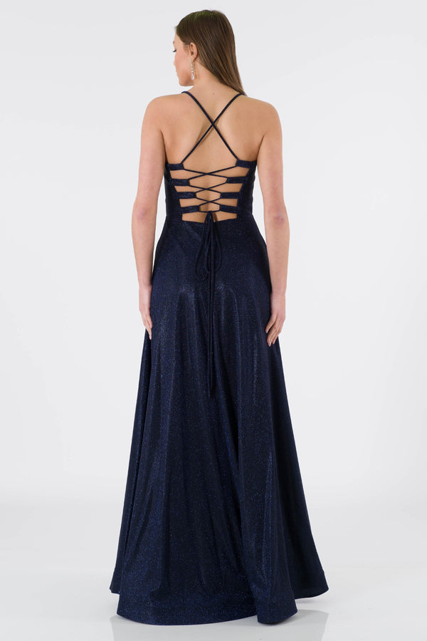 Colmar Navy Blue Evening Dress