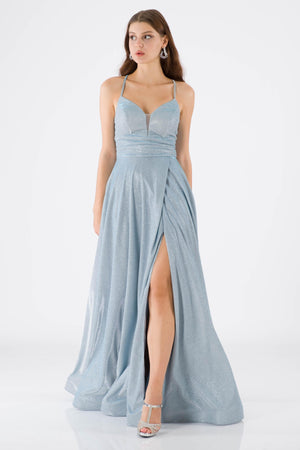 Colmar Ice Blue Evening Dress