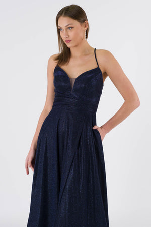 Colmar Navy Blue Evening Dress