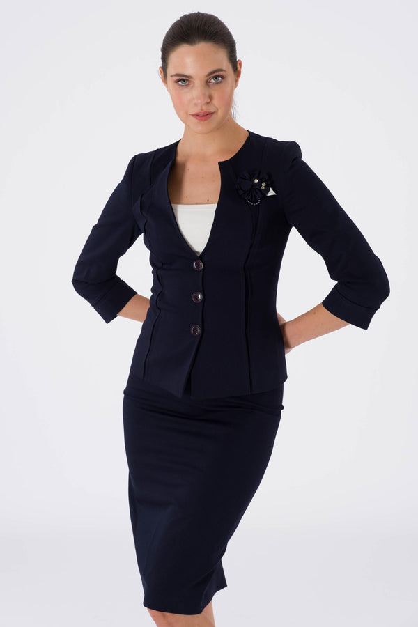 Daffy Navy Blue Office Set