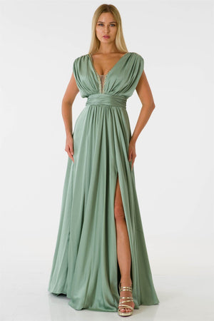 Deren Princess Mint Evening Dress