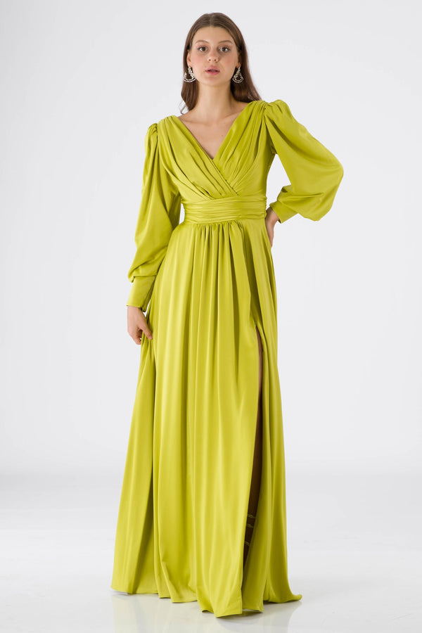 Dionne Peanut Evening Dress